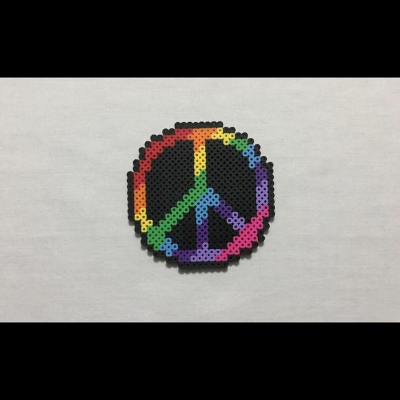 Large Rainbow Peace Sign Fridge Magnet Home Decor - Picture 2 of 8